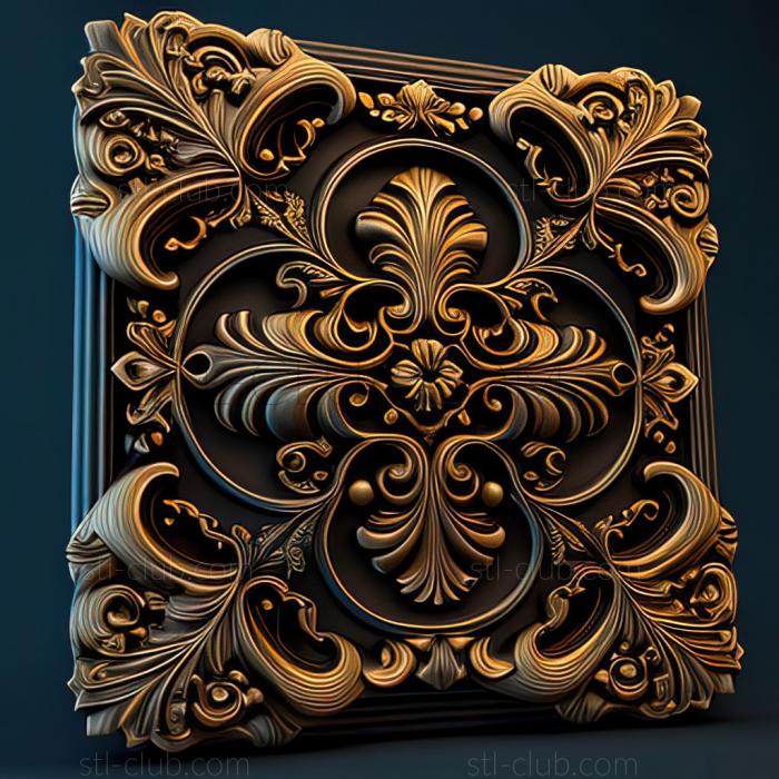 3D model st ornate (STL)